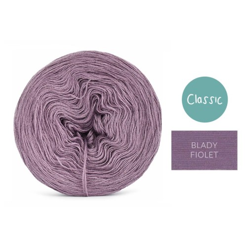 KOKONEK Classic Jeden kolor - blady fiolet / 250 m