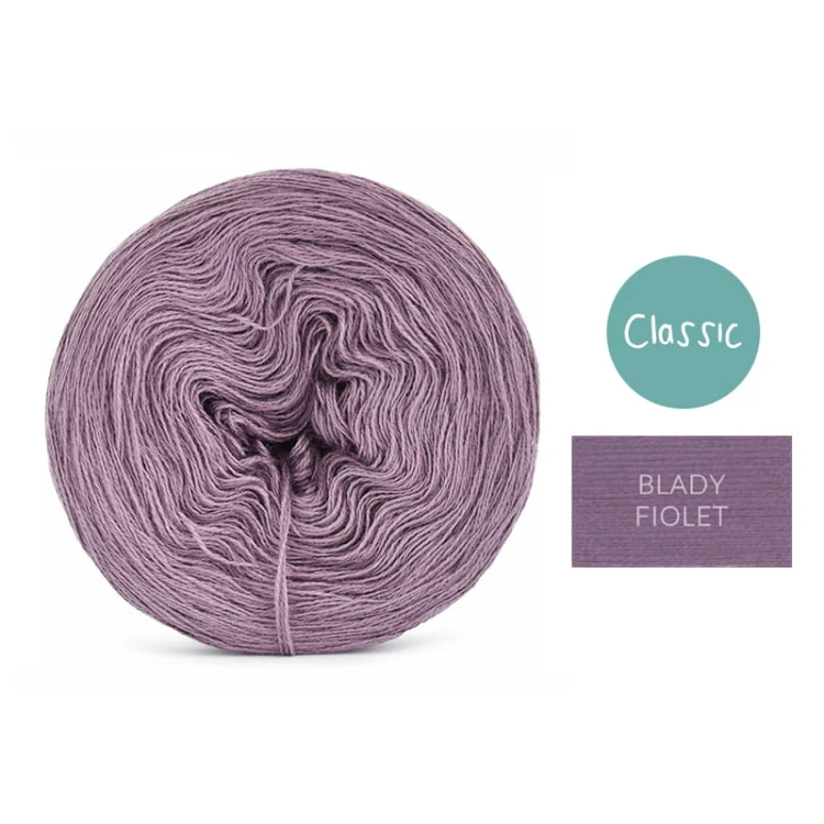 KOKONEK Classic Jeden kolor - blady fiolet / 250 m