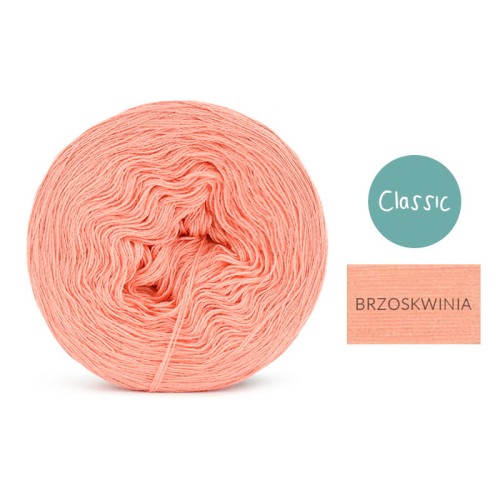 KOKONEK Classic Jeden kolor - brzoskwinia / 250 m
