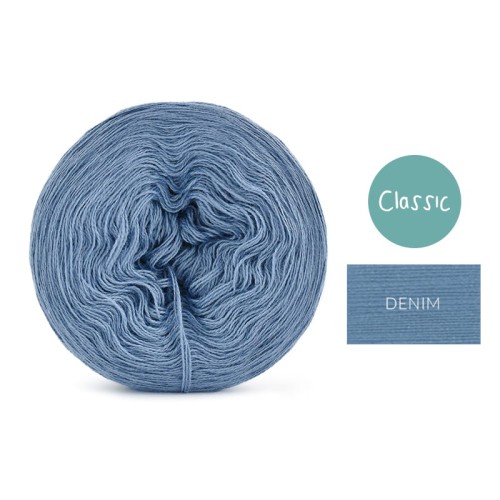 KOKONEK Classic Jeden kolor - denim / 250 m