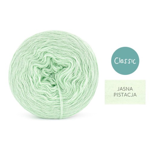 KOKONEK Classic Jeden kolor - jasna pistacja / 250 m