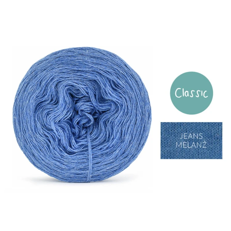 KOKONEK Classic Jeden kolor - jeans melanż / 250 m