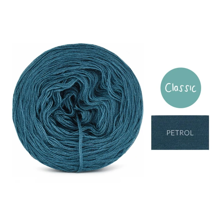 KOKONEK Classic Jeden kolor - petrol / 250 m