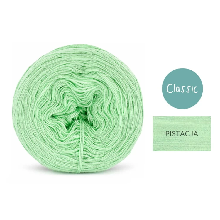 KOKONEK Classic Jeden kolor - pistacja / 250 m