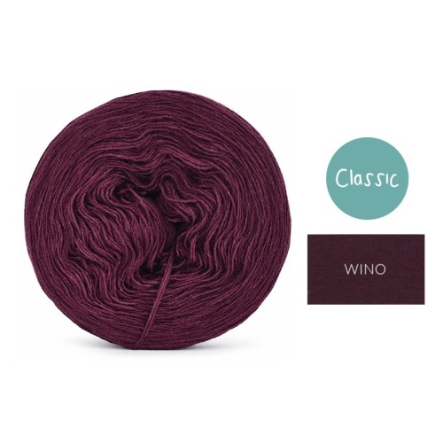 KOKONEK Classic Jeden kolor - wino / 250 m