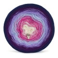 KOKONEK Merino 670 Angelika - Granat/śliwka/jasny fiolet/jasne indygo/piwonia/krem