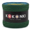 KOKONEK Merino 671 Sylwia - Malachit/petrol II/turkus/złoty/limetka/nude