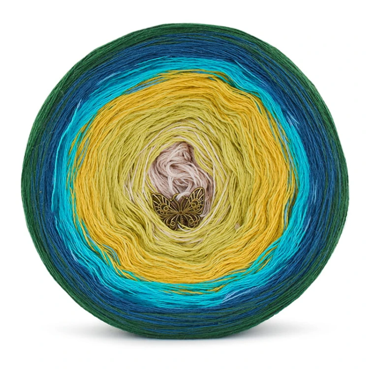 KOKONEK Merino 671 Sylwia - Malachit/petrol II/turkus/złoty/limetka/nude