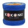 KOKONEK Classic B088 Emilia - Szafir/niebieski/jasny błękit/kurkuma/mango/ciepły brąz