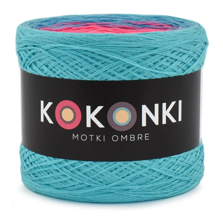 KOKONEK Classic B092 Kasia S. - Turkus/cyjan/neonowy róż/róż/jasny róż