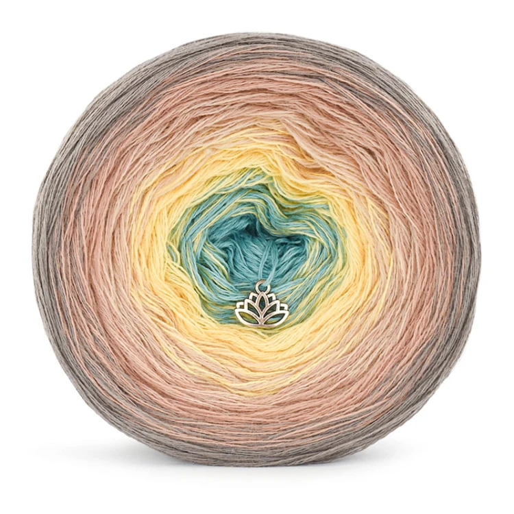 KOKONEK Merino 673 Julita - Cappuccino/zgaszona morela/ciepły beż/żółty/patyna