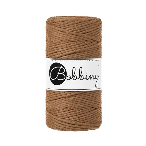 Sznurek skręcany bawełniany Bobbiny Macrame Cord / Karmel / Caramel / 3mm / 100m