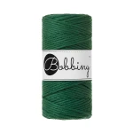 Sznurek skręcany bawełniany Bobbiny Macrame Cord / Leśny / Pine Green / 3mm / 100m