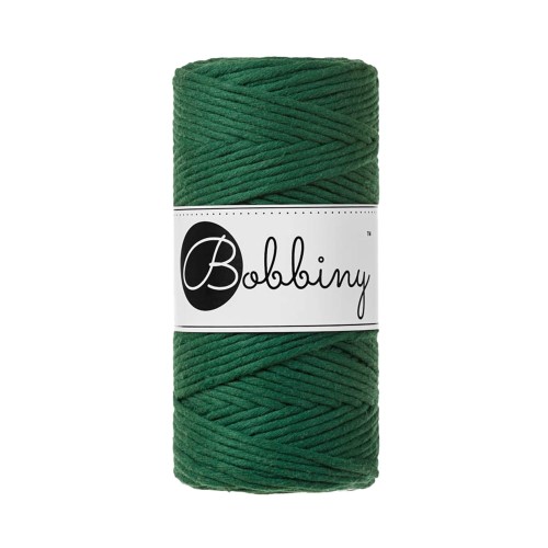 Sznurek skręcany bawełniany Bobbiny Macrame Cord / Leśny / Pine Green / 3mm / 100m