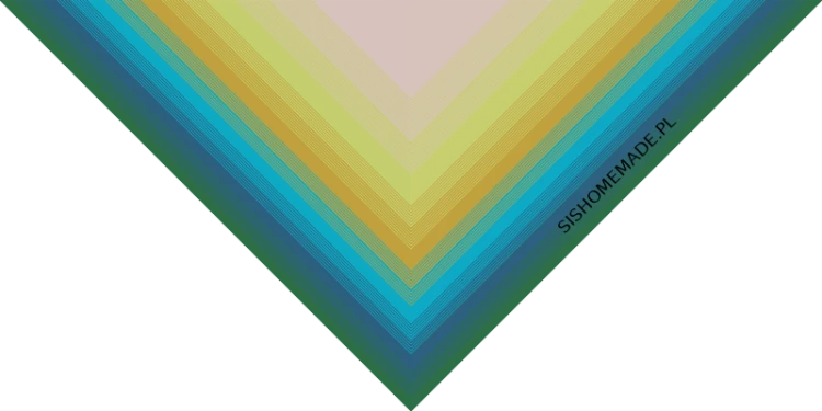 KOKONEK Merino 671 Sylwia - Malachit/petrol II/turkus/złoty/limetka/nude