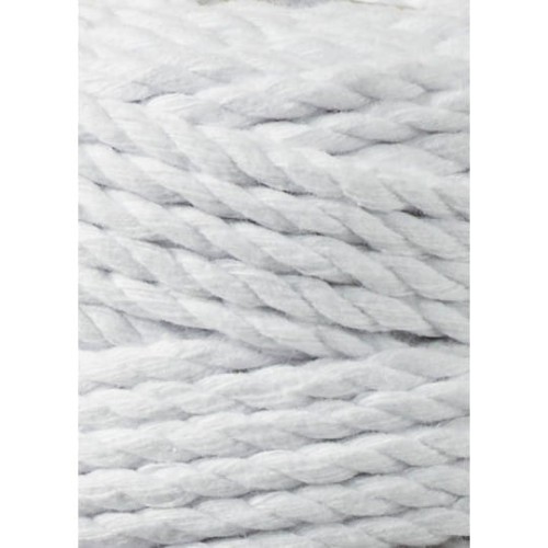 Sznurek skręcany 3-żyłowy bawełniany Bobbiny 3ply Macrame Rope / Biały / White / 5mm / 100m