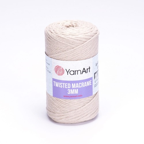 Sznurek YarnArt Twisted Macrame 3mm 753 /zimny beż