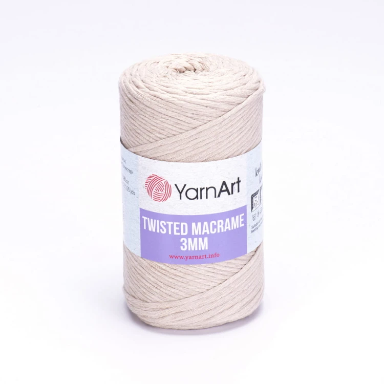 Sznurek YarnArt Twisted Macrame 3mm 753 /zimny beż