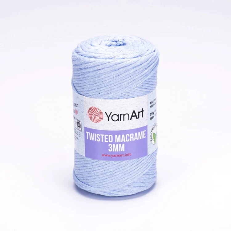 Sznurek YarnArt Twisted Macrame 3mm 760 / błękit