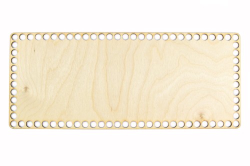 Baza dno koszyka / prostokąt / 36x15 cm / otwory 10 mm