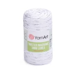 Sznurek YarnArt Twisted Macrame Lurex 3mm 751 / biel + srebro
