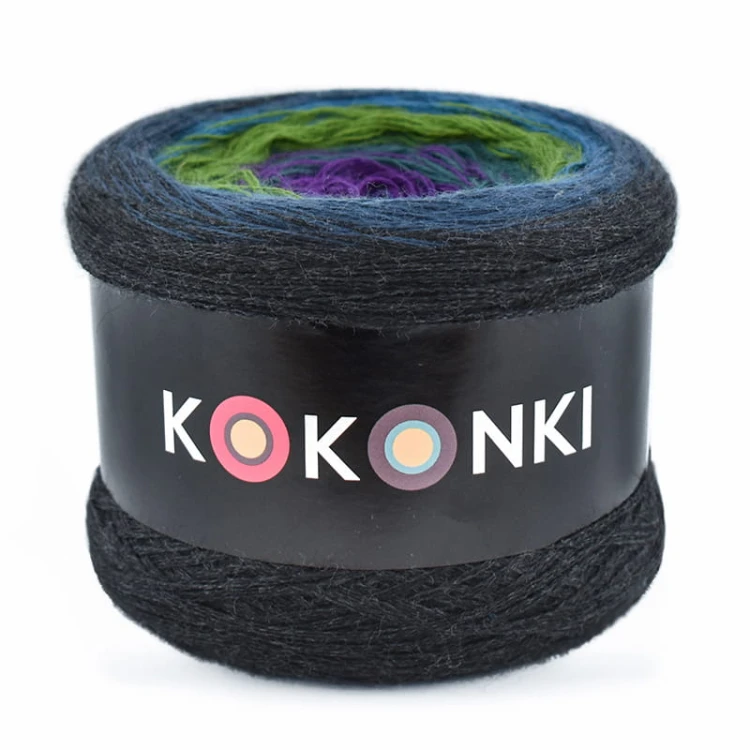 Merino 507 - Ciemny szary/navy/petrol II/paproć/ciemna zieleń/śliwka/fiolet