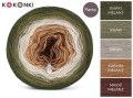 KOKONEK Merino 675 Rusty forest - Khaki melanż/khaki/safari/karmel melanż/miedź melanż