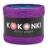 KOKONEK Merino 682 Wild plum - Ciemny cyklamen/fiolet/petrol/szmaragd/limetka