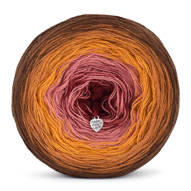 KOKONEK Merino 686 New horizons - Brąz/ciepły brąz/miodowy/malwa/bordo