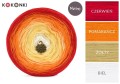 KOKONEK Merino 687 - Czerwień/pomarańcz/zółty/biel