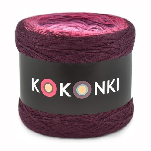KOKONEK Merino 688 - Wino/fuksja/jeżyna/piwonia/chłodny róż/jasny róż