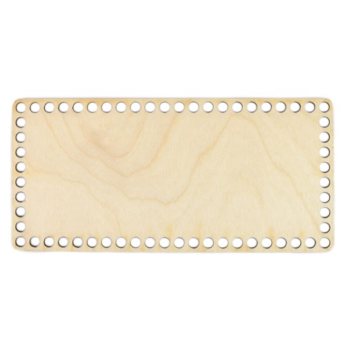 Baza dno koszyka/chustecznika / prostokąt / 10x21 cm / otwory 10 mm