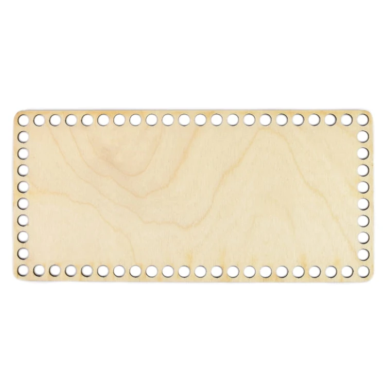 Baza dno koszyka/chustecznika / prostokąt / 10x21 cm / otwory 10 mm