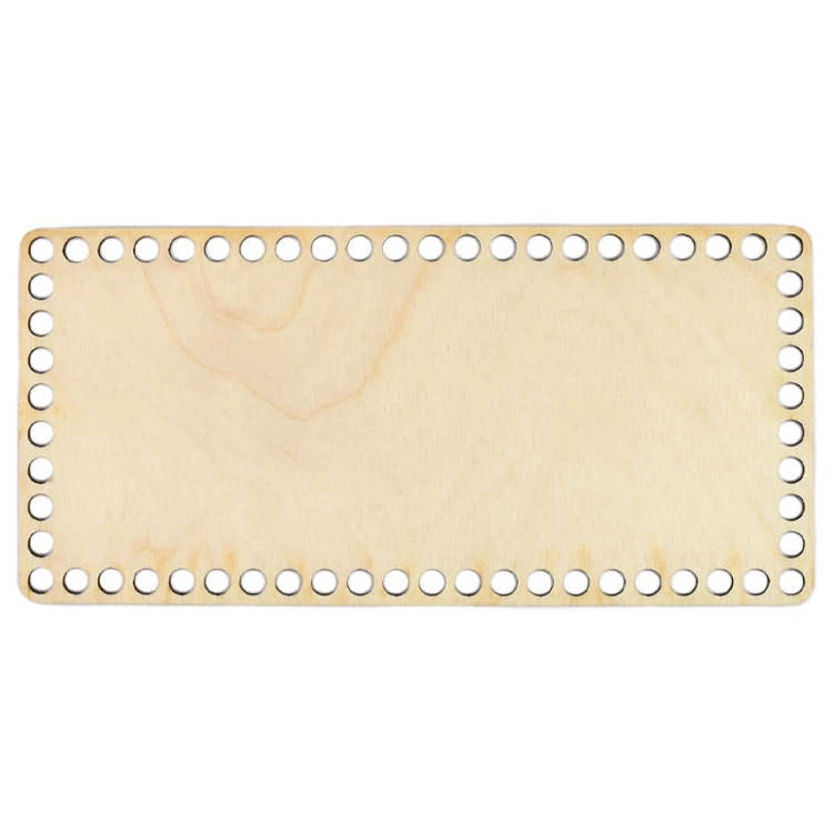 Baza dno koszyka/chustecznika / prostokąt / 10x21 cm / otwory 7 mm