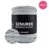 PREMIUM sznurek bawełniany by KOKONKI 5mm / rolka 100m / szary