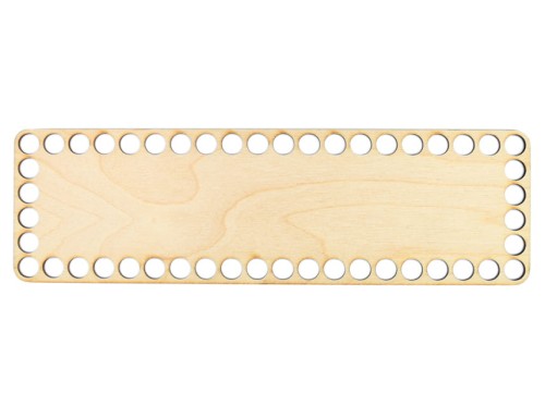 Baza dno koszyka / prostokąt / 25x7,5 cm / otwory 10 mm