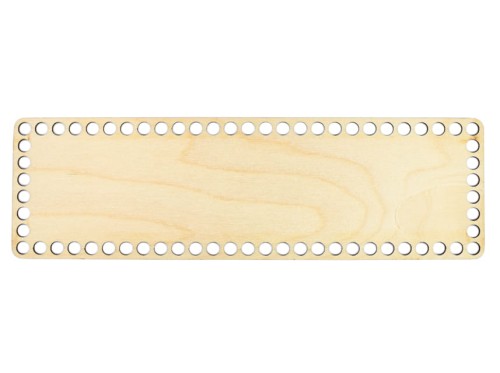 Baza dno koszyka / prostokąt / 25x7,5 cm / otwory 7 mm