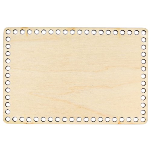 Baza dno koszyka / prostokąt / 10x15 cm / otwory 5 mm