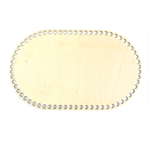 Baza dno koszyka / owal / 28x46 cm / otwory 10 mm