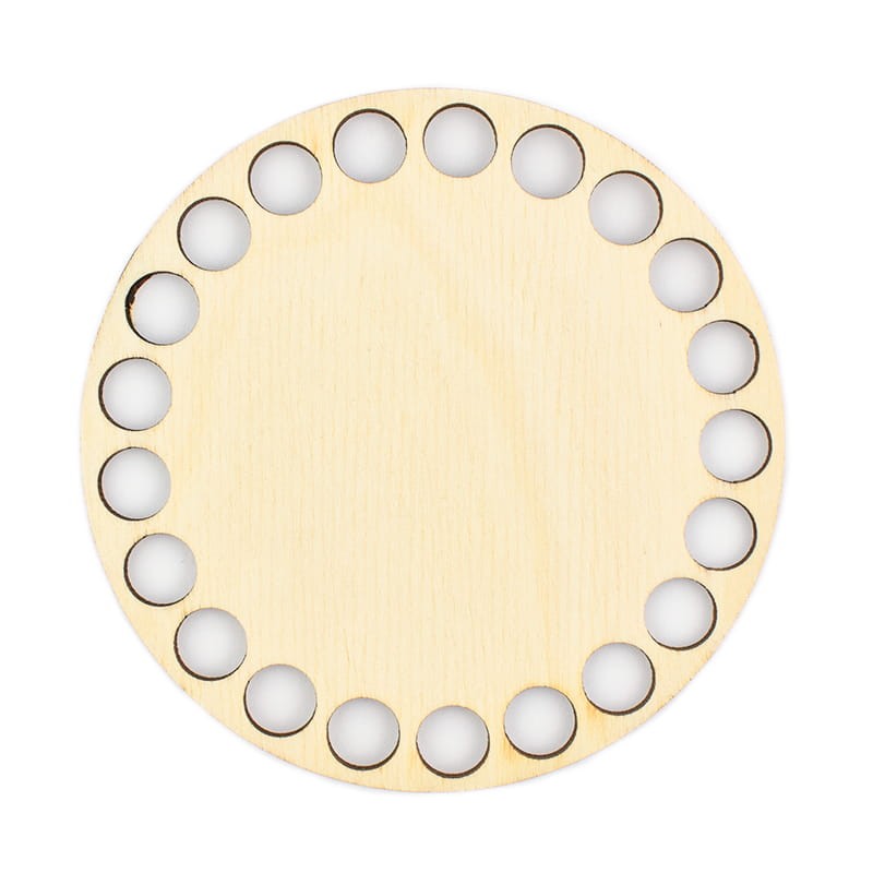 Baza dno koszyka / koło / średnica 10 cm / otwór 10 mm