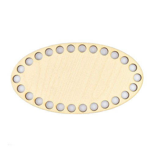 Baza dno koszyka / owal / 17x9,5 cm / otwory 10 mm