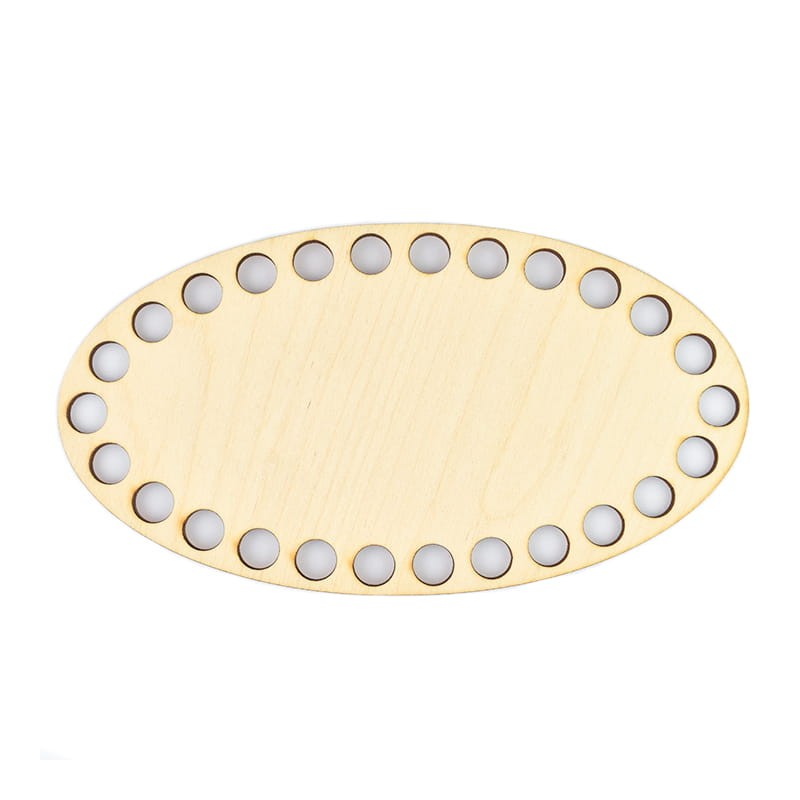 Baza dno koszyka / owal / 17x9,5 cm / otwory 10 mm