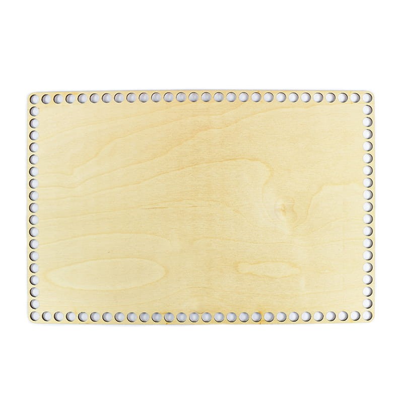 Baza dno koszyka / prostokąt / 36x24 cm / otwory 10 mm