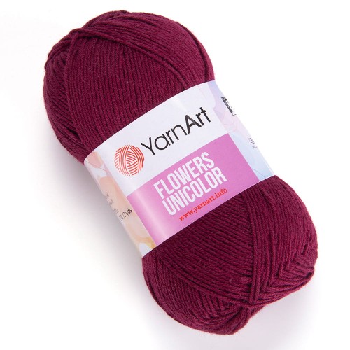 Włóczka YarnArt Flowers Unicolor 765 / wino