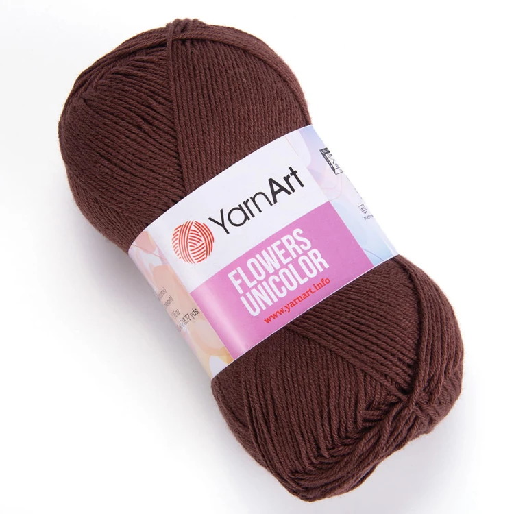 Włóczka YarnArt Flowers Unicolor 766 / brąz