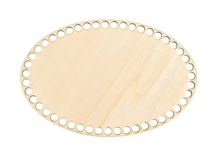 Baza dno koszyka / owal / 16x24 cm / otwory 10 mm