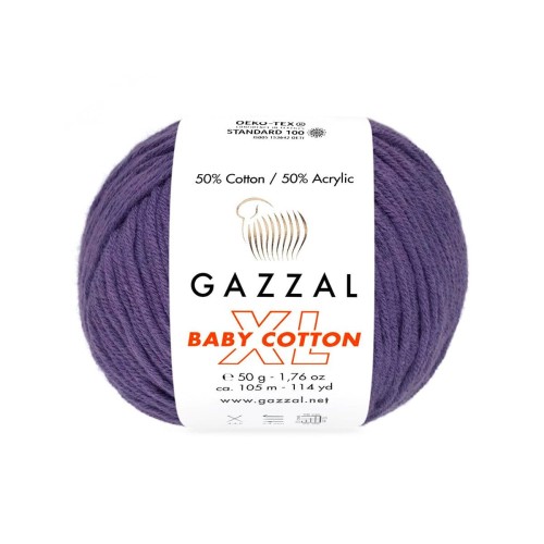 Włóczka Gazzal Baby Cotton XL 3440 - ametyst