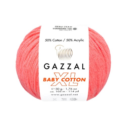Włóczka Gazzal Baby Cotton XL 3460 - ultra róż