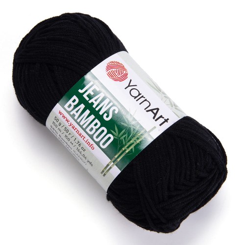 Włóczka YarnArt Jeans Bamboo 135 / czerń