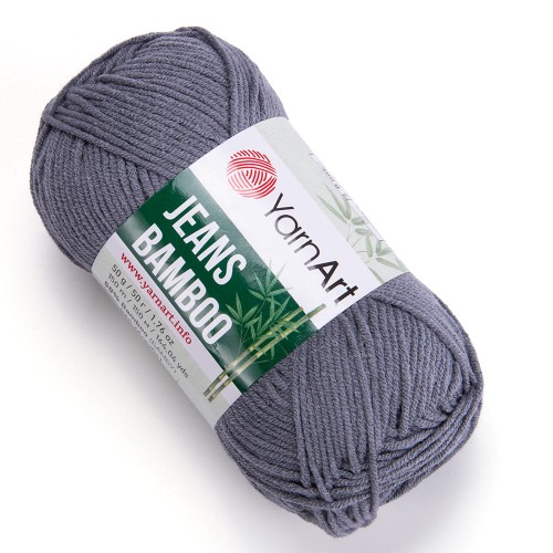 Włóczka YarnArt Jeans Bamboo 128 / ciemny szary